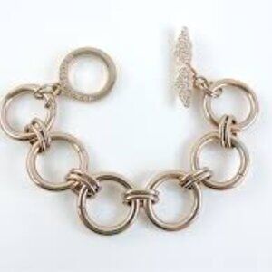 Victoria's Secret Angel Wing Gold-tone Toggle Bracelet